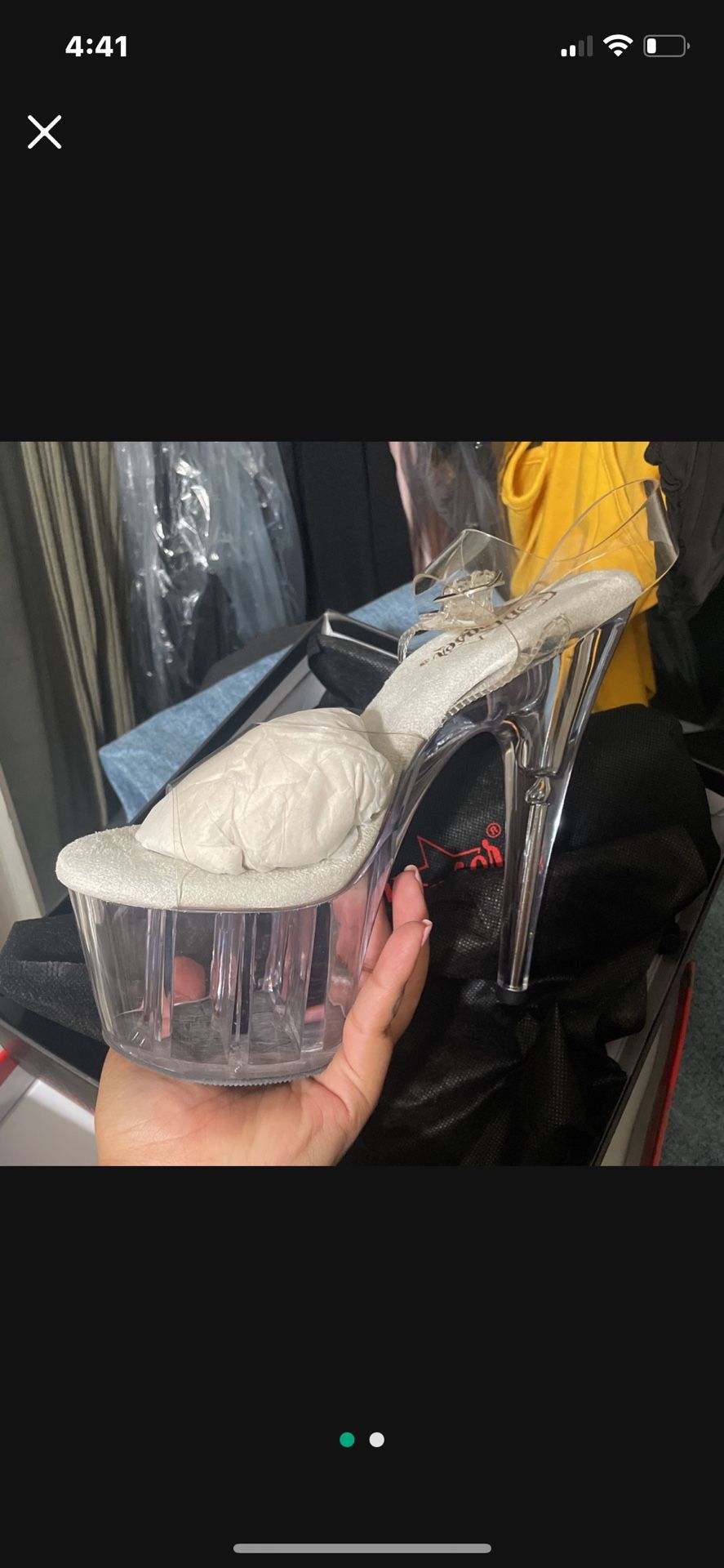 Clear Pleasers Size 7