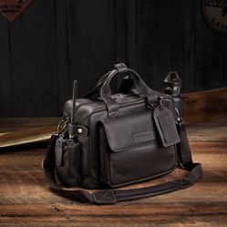 Lightspeed Markham Leather Flight Bag Professional Aviation Pilot Business Bag 