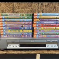 Sony DVD Player with Children’s Nickelodeon DVD/Video Movies (Dora The Explorer, Sponge Bob, Misc)