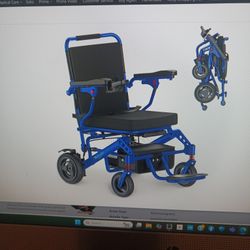Roplaso Electric Ultra Lightweight Foldable Wheelchair 