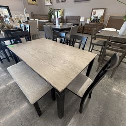 6 PC DINING TABLE 