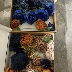 New mixed box of silk flowers