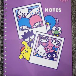 Hello Kitty And Friends Stationary Lined Notebook
