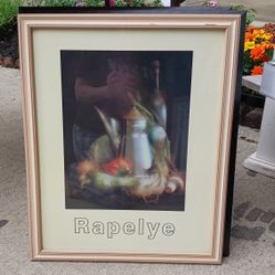 18 x 22 Rapelye Still Life Framed Art Poster