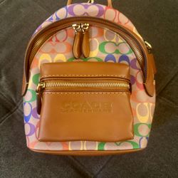 COACH backpack, pride collection.