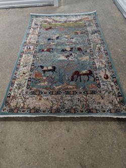 Nain Design Persian Rug (6X9ft)