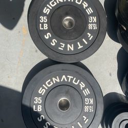 Signature 35lbs Olympic bumper plates