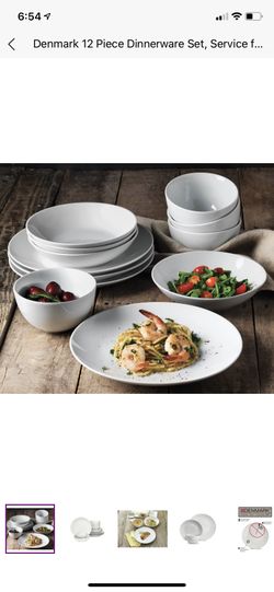 12pc Dinnerware Set White