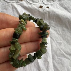 Nephrite Jade Nugget Stretch Bracelets 7 Available