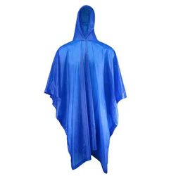 Home Depot One-Size-Fits-All Blue Polyester Waterproof Rain Poncho