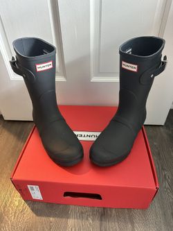 Hunter dark gray boots - Size 9
