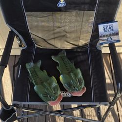 New Camping Chair With Fish Slippers🤗