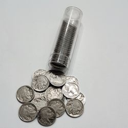 Full Buffalo Nickels Roll - 1920's , 1930's