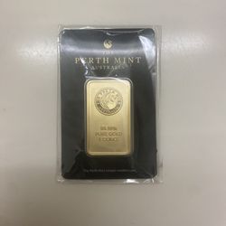 The Perth Mint Australia 1oz Gold Bar 99.99% (price negotiable)