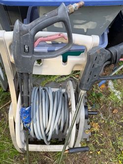 power washer hose  75 feet 2 guns