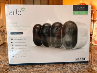 Arlo Ultra+ 4K Wire-Free Security Camera System (4-Pack)