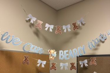 Baby boy baby shower decor