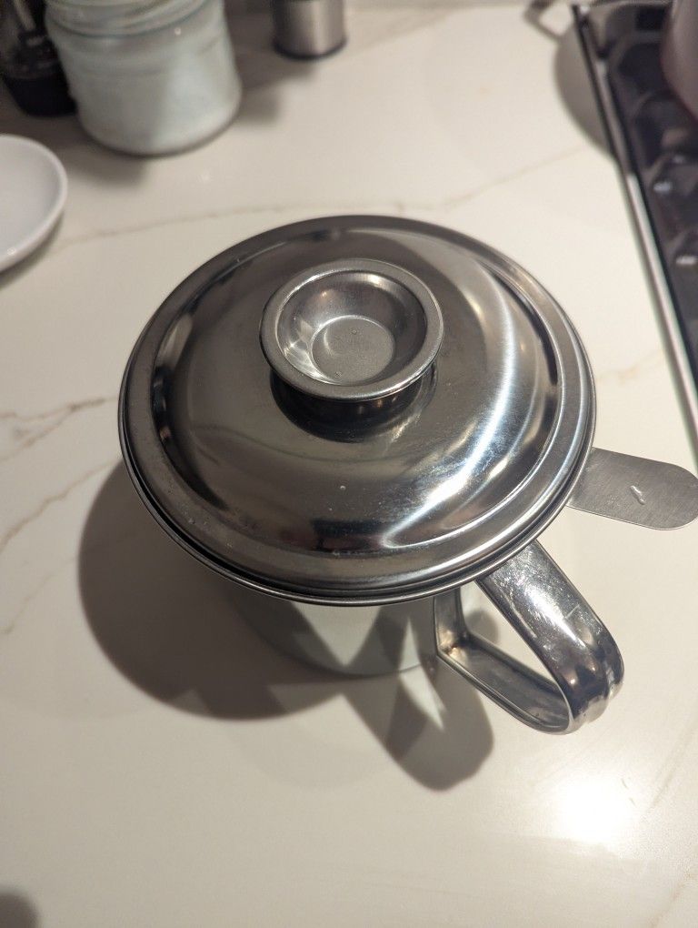 Stainless Steel Grease Container / Strainer