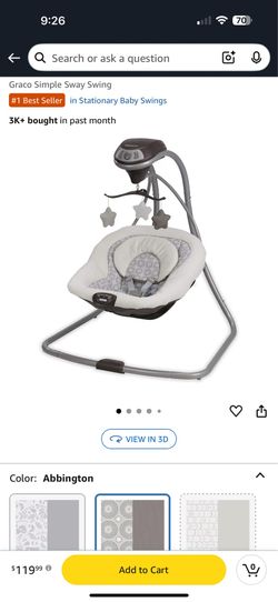 Graco sway swing