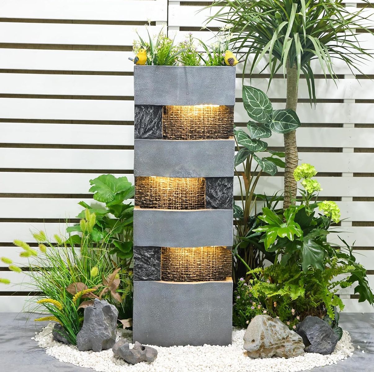 Fountain Outdoor Rainfall 4 Tiers