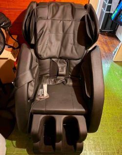 Black massage chair
