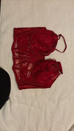 Victoria Secret Red Corset Size 36D 