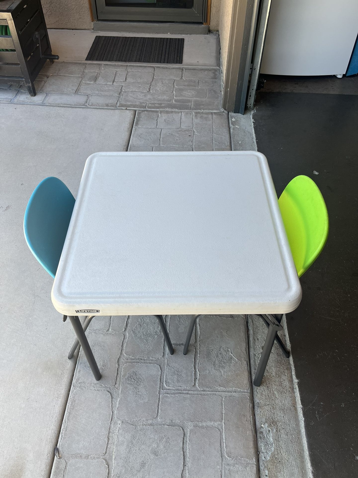 Kids Folding Table With Stackable Chairs