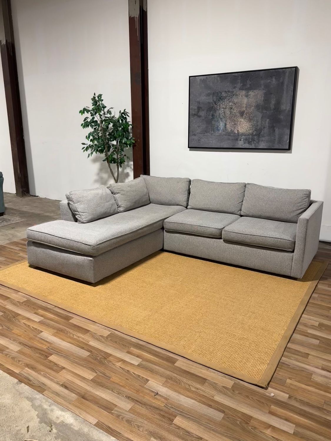 Gray West Elm Sectional Sofaπ Delivery Available