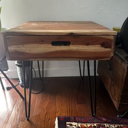 Whitby Solid Wood Top End Table with Storage