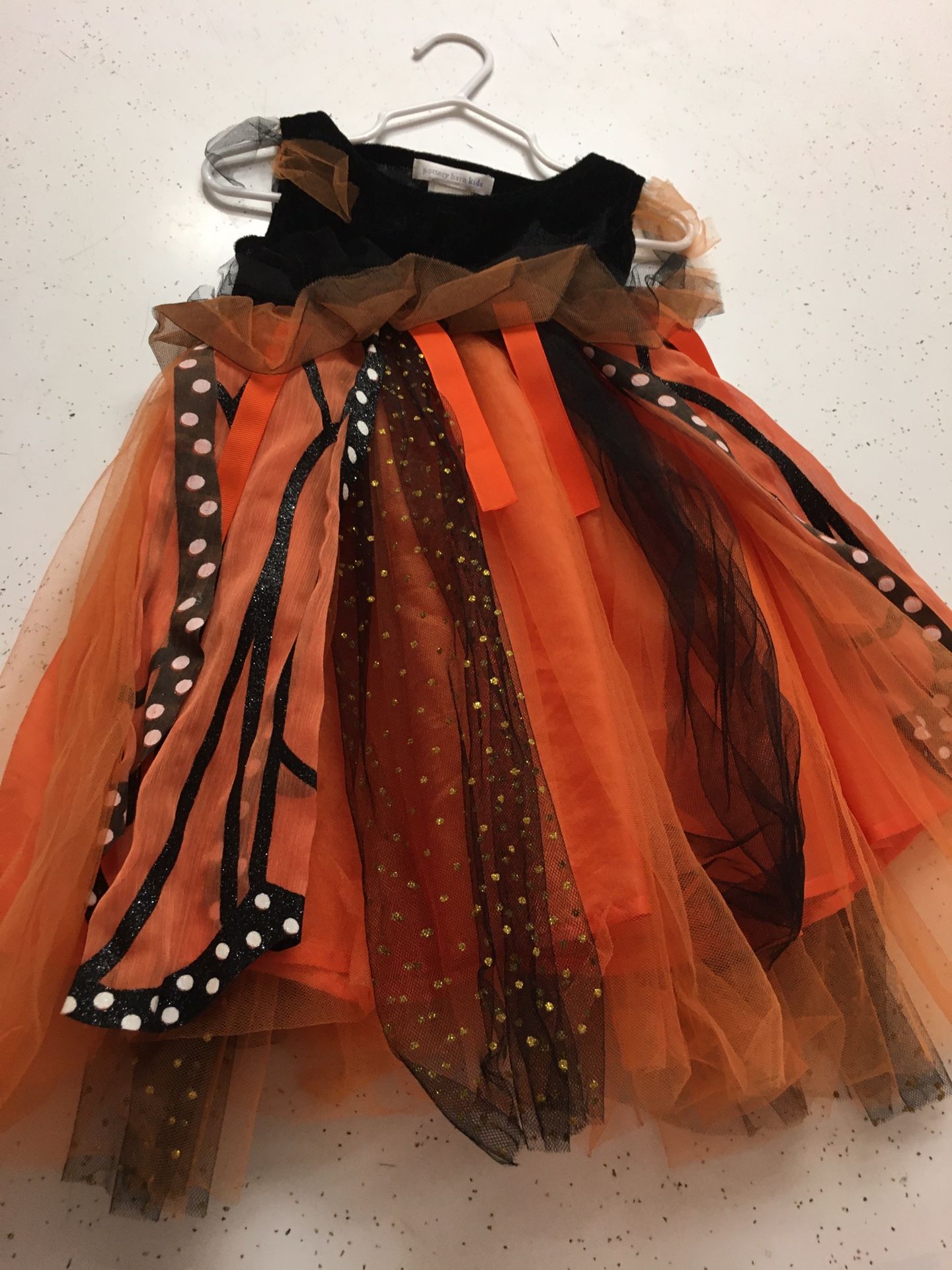 Pottery Barn Kids Black & Orange Butterfly Costume
