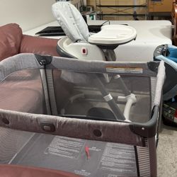 Baby Gear Bundle – Britax Car Seat + Graco High Chair + Pack ’n Play