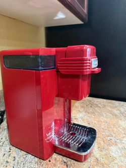 Red Cuisinart Compact Single-Serve Brewing System for Coffee,Tea, Hot Water