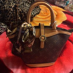 Bolso Café De Piel