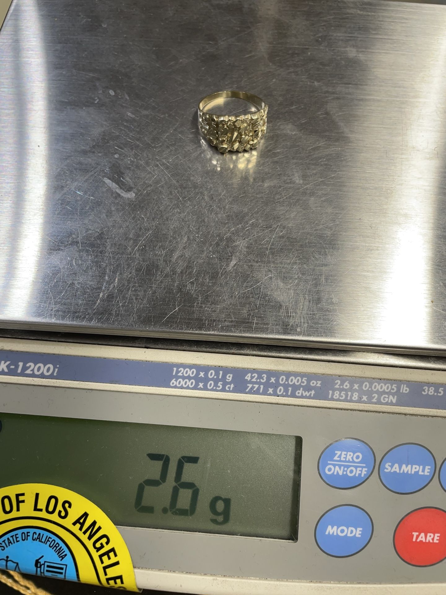gold nugget ring
