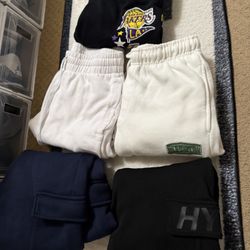 White Sweatpants, Lakers Sweatpants, Cargo Sweatpants Navy, Black Hype Cargo Sweatpants, White Lost Sweatpants