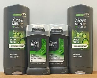 Dove Men+Care Extra Fresh 4-Piece Bundle