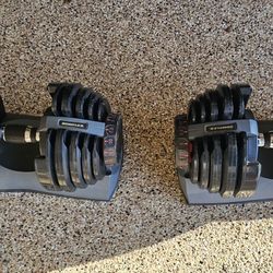 Bowflex Select Tech 552 Dumbells And Rolling Stand