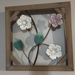 Floral Picture 14x14in - $3.00