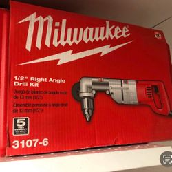 Milwaukee New 1/2” Right Angle Drill Kit
