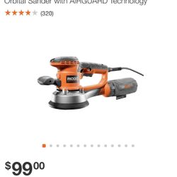 Ridgid 6” random orbital sander