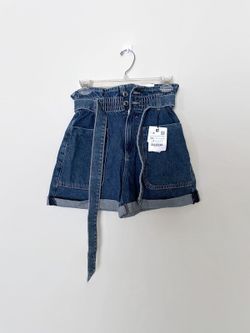 Denim four pack shorts from Zara