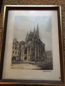 Castle pic frame 13 x10"