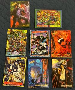 Vintage 1990s Spider-Man Trading Card Lot – Fleer Ultra Marvel – 8 Cards