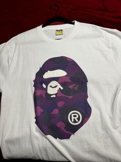 A Bathing Ape Purple Camo Big Ape Head Tshirt