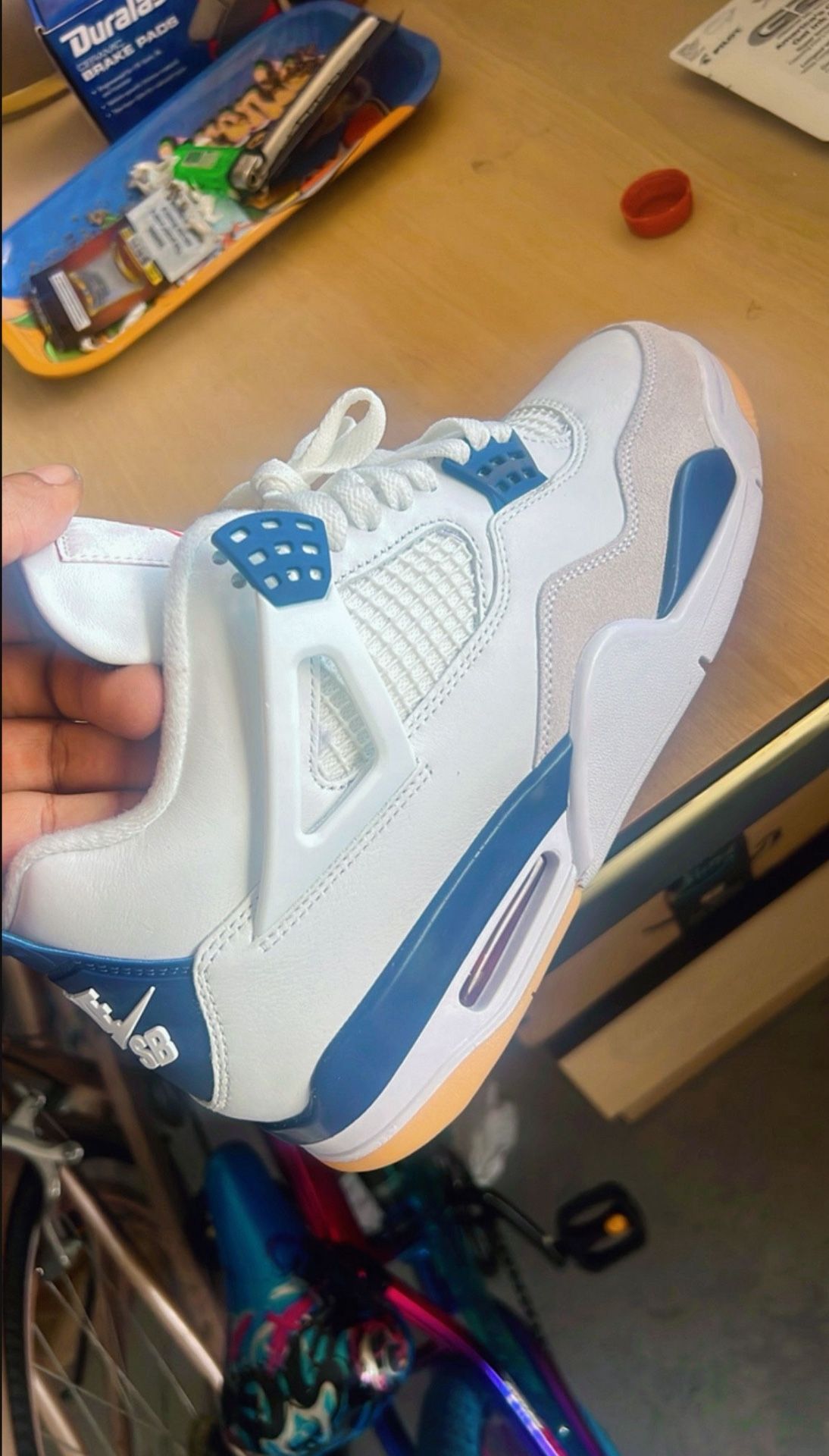 Navy Blue Retro 4s Sz 9