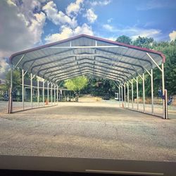 24x32x8 Metal Carport 