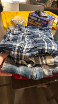 4 Men’s Plaid Long Sleeves L-1X
