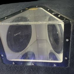 Base Speaker Box, With 2 10" Rock Wood Woofers.