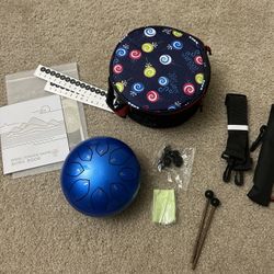 Steel Tongue Drum Kids Instrument: Musical Metal Tank Drums Set 6 Inch 8 Notes