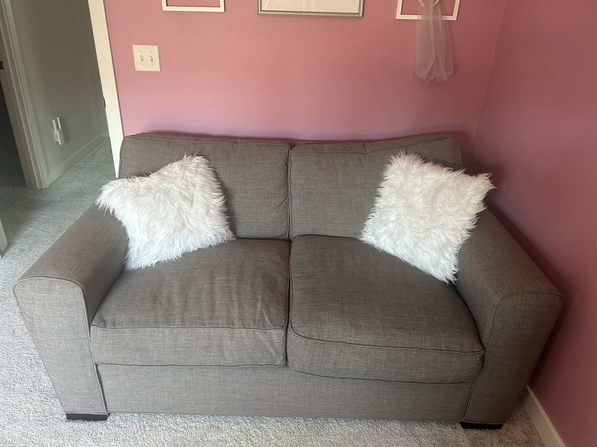 Grey Love Seat